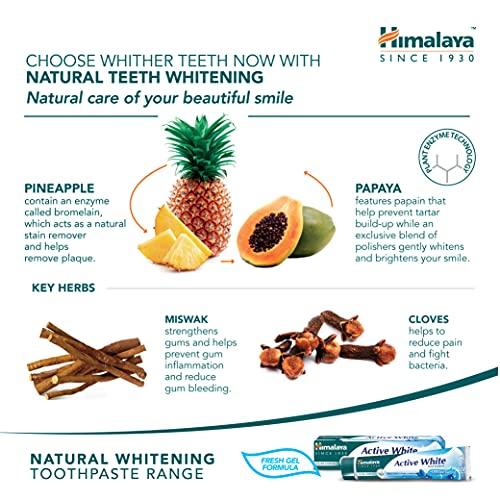 Himalaya Herbals Active White Fresh Gel Herbal Toothpaste 75ml