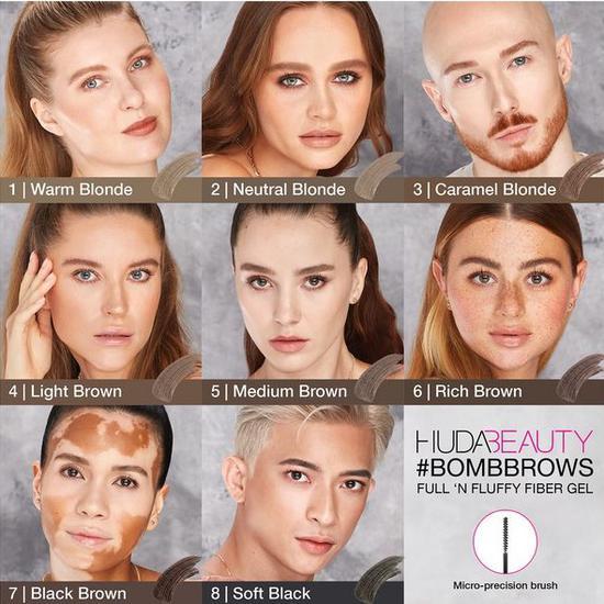 Huda Beauty #BOMBBROWS Full N'Fluffy Fibre Gel 01 - Warm Blonde