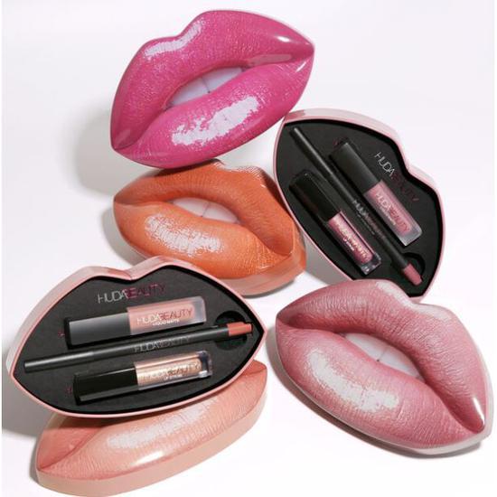 Huda Beauty Contour & Strobe Lip Set Bombshell/Ritzy