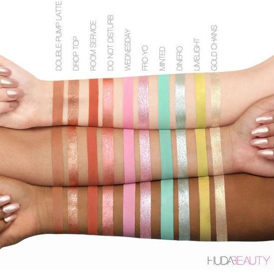 Huda Beauty Matte & Metal Melted Shadows Full-Size: Faux-Fur & Bamboo Hoops