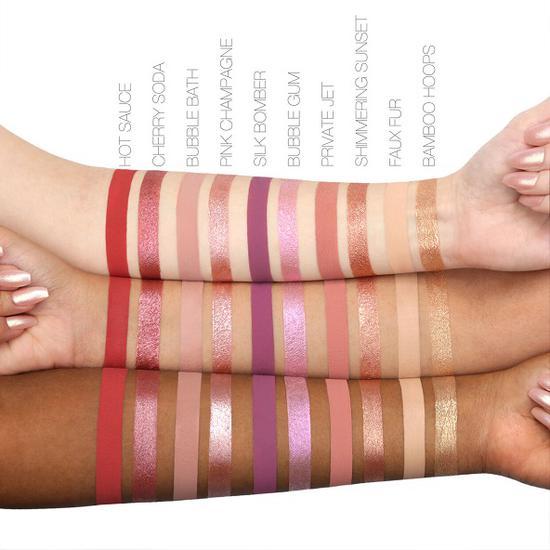 Huda Beauty Matte & Metal Melted Shadows Full-Size: Faux-Fur & Bamboo Hoops