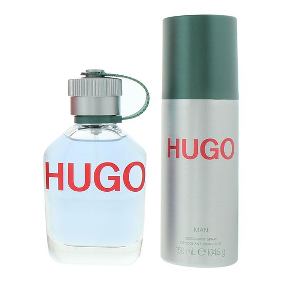 Hugo Boss Hugo Man Eau De Toilette Gift Set 75ml Eau De Toilette + 150ml Deodorant Spray
