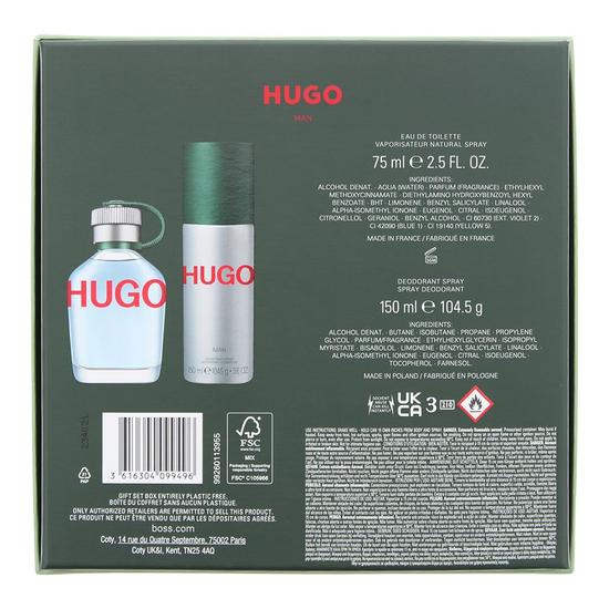 Hugo Boss Man Eau De Toilette Gift Set 75ml EDT + 150ml Deodorant Spray