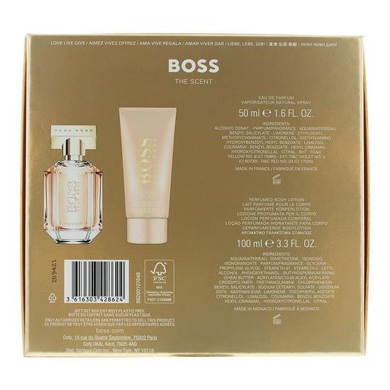 Hugo Boss The Scent For Her Gift Set: Eau De Parfum 50ml Body Lotion 100ml 2 Piece