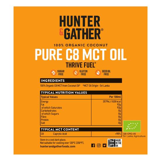 Hunter and Gather C8 MCT Oil 500ml