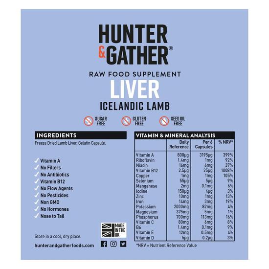 Hunter and Gather Liver Capsules 90 Capsules