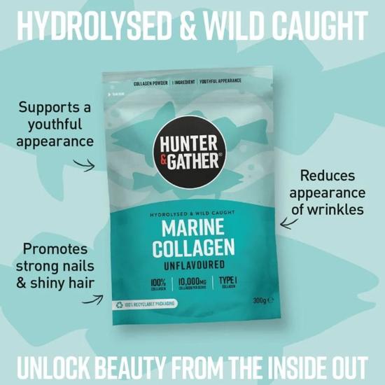 Hunter and Gather Marine Collagen Peptide Protein Powder Unflavoured 300g