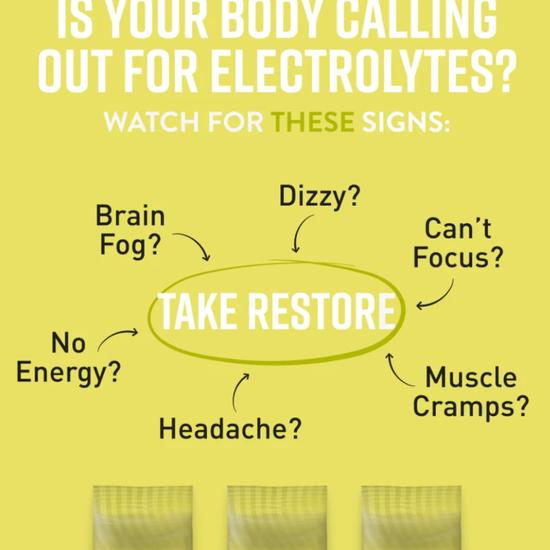 Hunter and Gather Restore Lemon & Lime Electrolyte Sachets 30 Sachets