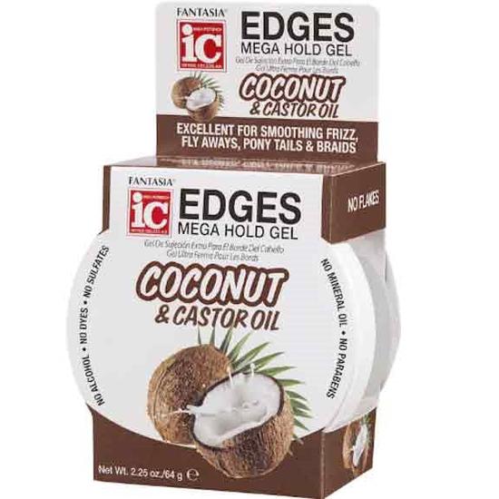 IC Fantasia Edges Mega Hold Gel Coconut & Castor Oil 64 g