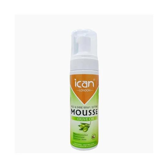 Ican London Olive Oil Hold & Shine Mousse 207ml