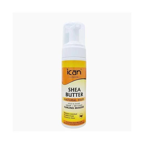 Ican London Shea Butter Hold & Shine Curling Mousse 207ml