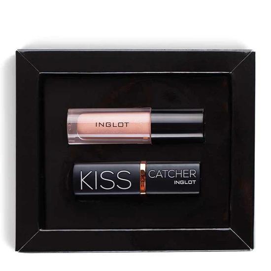 Inglot Cosmetics The Lip Envy Edit Gift Set Creamy Nude Lipstick + Manhattan Gloss