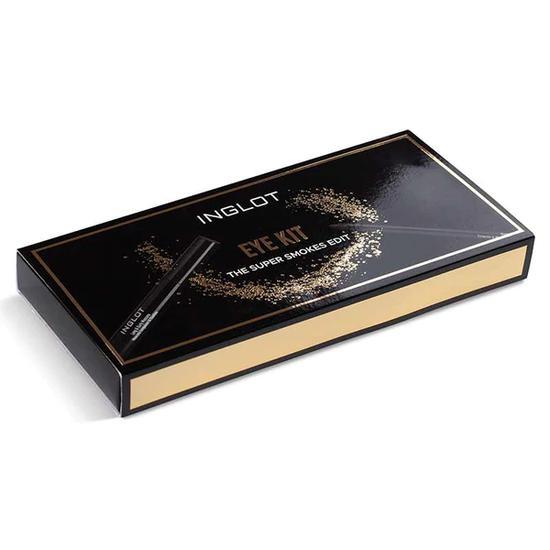 Inglot Cosmetics The Super Smokes Edit Gift Set Deep Dark Black Mascara + Brown Kohl Pencil