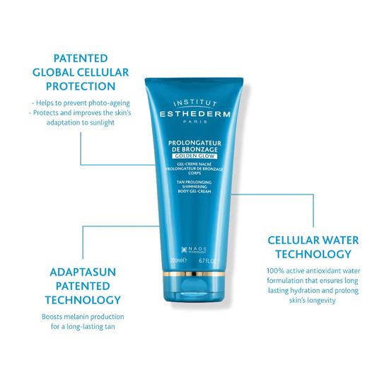 Institut Esthederm Tan Prolonging Aftersun Shimmering Body Gel Cream 200ml