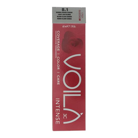 Intercosmo Voila 3c Hair Colour 8.1 Light Ash Blonde 60ml
