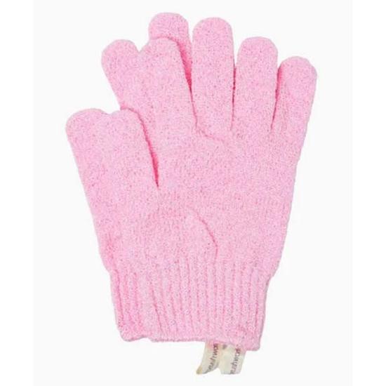 Invogue Brush Works Spa Exfoliating Gloves 1 Pair / Pink