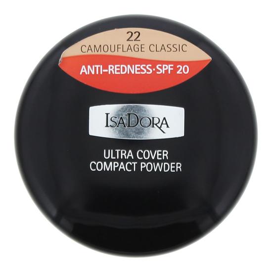 IsaDora Ultra Cover Anti-Redness Spf 20 22 Camouflage Classic Compact Powder 10g