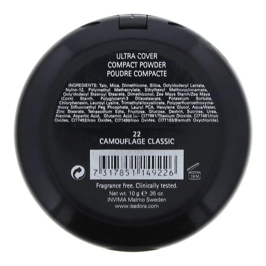 IsaDora Ultra Cover Anti-Redness Spf 20 22 Camouflage Classic Compact Powder 10g
