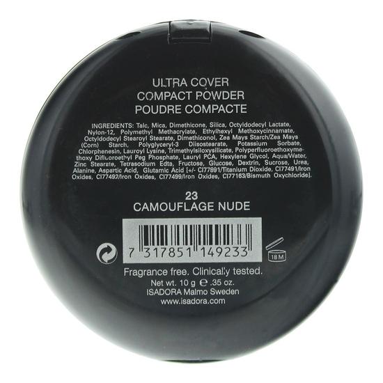 IsaDora Ultra Cover Compact Powder Anti Redness SPF 20 22 Camouflage Classic