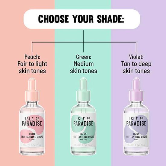 Isle of Paradise Self Tanning Body Drops Dark