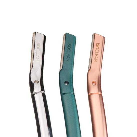 ISOCLEAN Facial Dermablade Razor Rose Gold 10 Replacement Blades