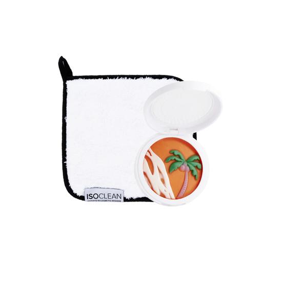 ISOCLEAN Scented Makeup Brush Soap + Mini Microfibre Towel Bundle Blueberry