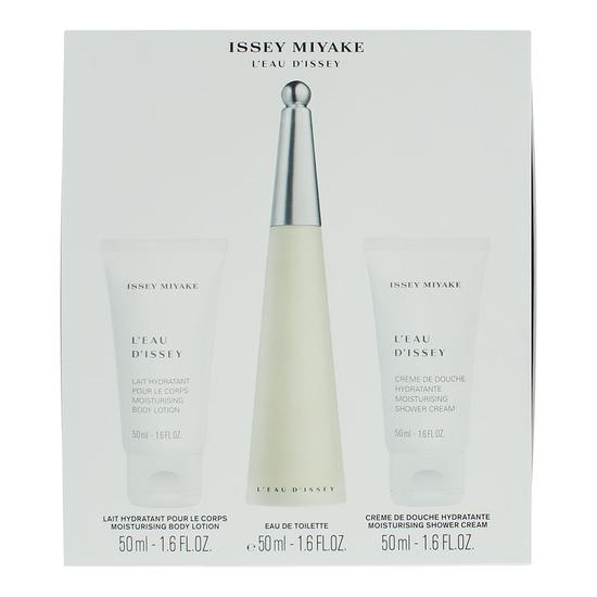 Issey Miyake L'eau D'issey Eau De Toilette + Body Lotion + Shower Cream 50ml
