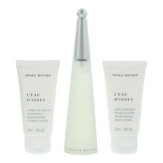 Issey Miyake L'eau D'issey Eau De Toilette + Body Lotion + Shower Cream 50ml