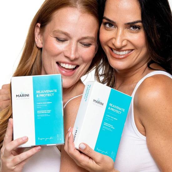 Jan Marini Rejuvenate & Protect Duo: C-Esta Serum & Marini Physical Protectant SPF 45 Tinted