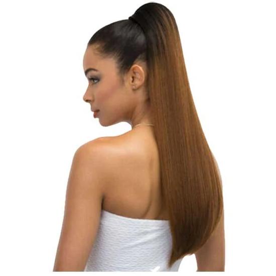 Janet Collection Noir Every Time Synthetic Peach DS Ponytail OET1B/BURG