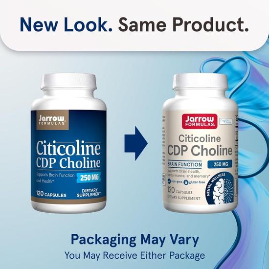 Jarrow Formulas Citicoline CDP Choline 250mg Capsules 120 Capsules