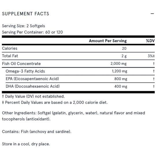 Jarrow Formulas EPA-DHA Balance Softgels 120 Softgels