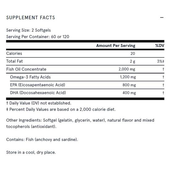 Jarrow Formulas EPA-DHA Balance Softgels 120 Softgels