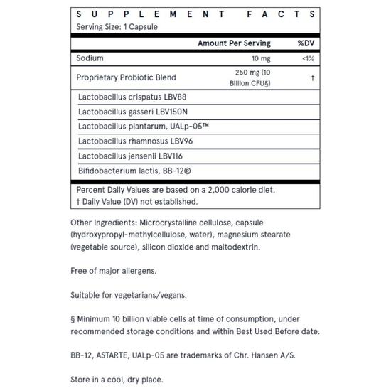 Jarrow Formulas Fem-Dophilus Advanced Shelf Stable 10bn CFU Capsules 30 Capsules