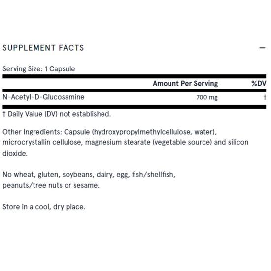 Jarrow Formulas NAG NAcetylDGlucosamine Vegicaps 120 Vegicaps