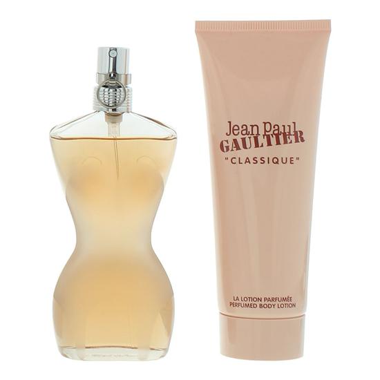 Jean Paul Gaultier Classique Eau De Toilette 50ml + Body Lotion 75ml Gift Set