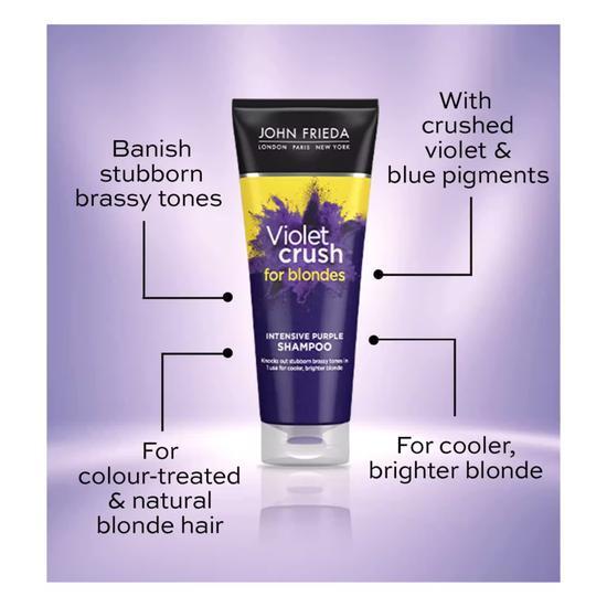 John Frieda Violet Crush For Blondes Intense Purple Shampoo 250ml