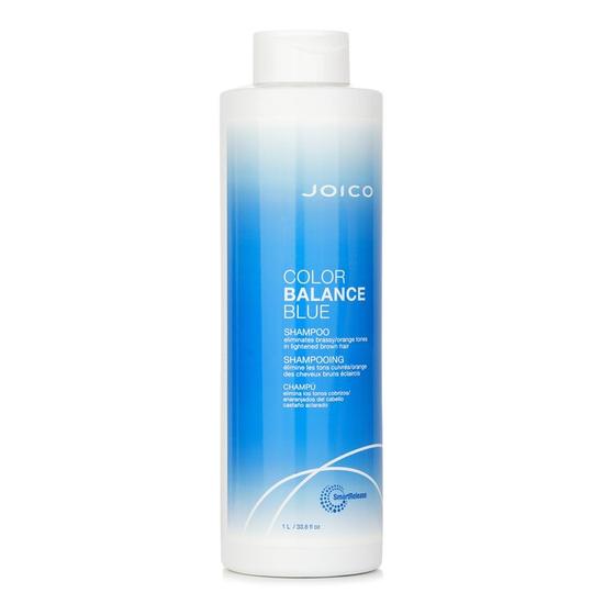 Joico Colour Balance Blue Shampoo Eliminates Brassy/Orange Tones On Lightened Brown Hair 1000ml