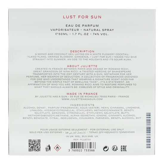 Juliette Has a Gun Lust For Sun Eau De Parfum 50ml
