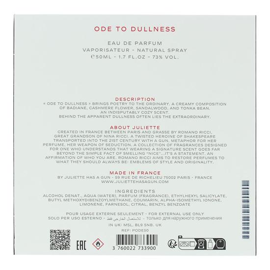Juliette Has a Gun Ode To Dullness Eau De Parfum 50ml