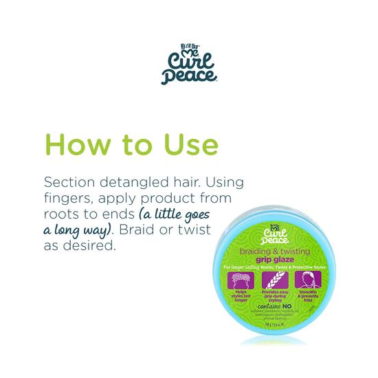Just For Me Curl Peace Braiding & Twisting Grip Glaze 156 g