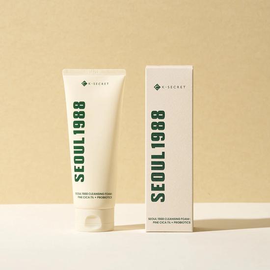 K-Secret SEOUL 1988 Cleansing Foam : Pine Cica 1% + Probiotics