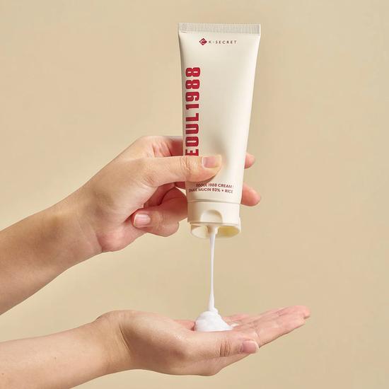K-Secret SEOUL 1988 Cream : Snail Mucin 93% + Rice 100ml