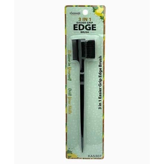 Kashmir 3 In 1 Easier Grip Edge Brush KA5307 Black
