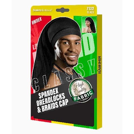 Kashmir Beauty Ambition Classy Spandex Dreadlocks & Braids Cap 7322 Black