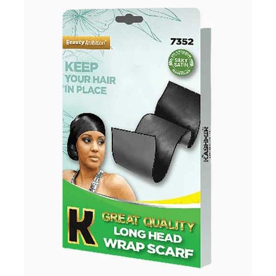 Kashmir Beauty Ambition Great Quality Long Head Wrap Scarf 7352 Black