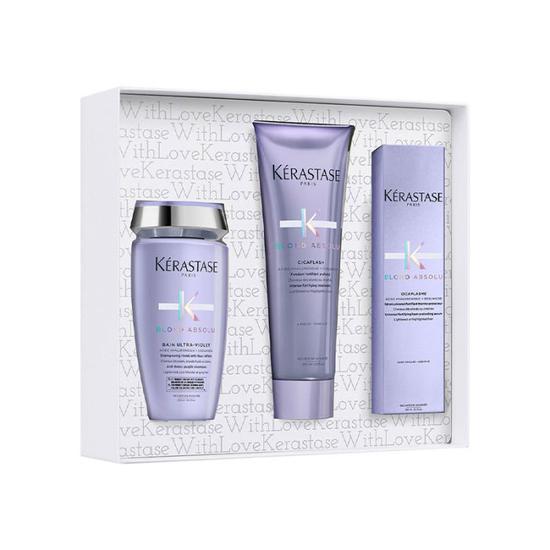Kérastase Blond Absolu Fondant Gift Set Shampoo + Conditioner + Heat Protector