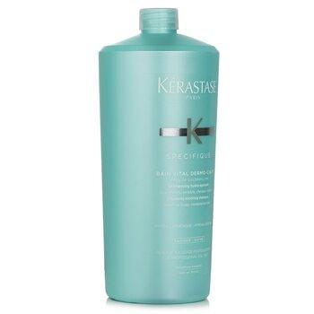 Kérastase Specifique Bain Vital Dermo-Calm Cleansing Soothing Shampoo Sensitive Scalp, Combination Hair 1000ml