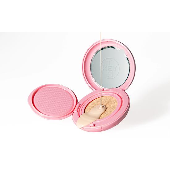 Keyth Coloured Keyth Pink Magnet Mini Cushion No. 02: Light beige