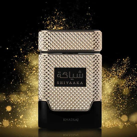 Khadlaj Shiyaaka Gold Eau De Parfum Long Lasting Fresh, Floral, Fruity, Green & Amber Woody 100ml